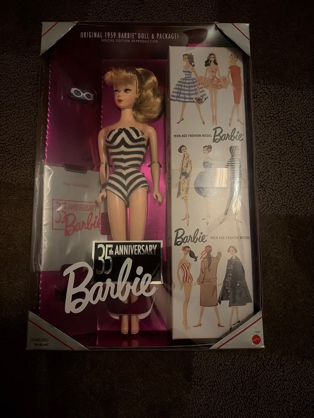 35th Anniversary Original 1959 Barbie Doll Special Edition